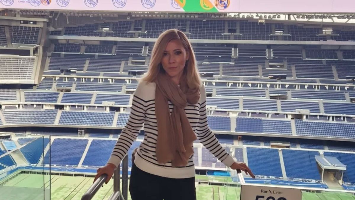 jpinkwart / Na zdjęciu: Joanna Pinkwart na stadionie Realu Madryt