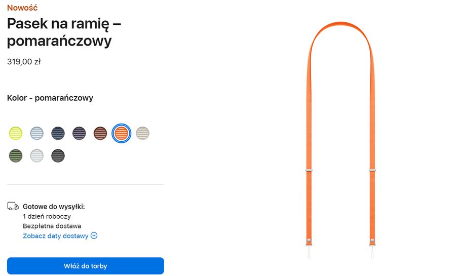 Pasek na ramię od Apple