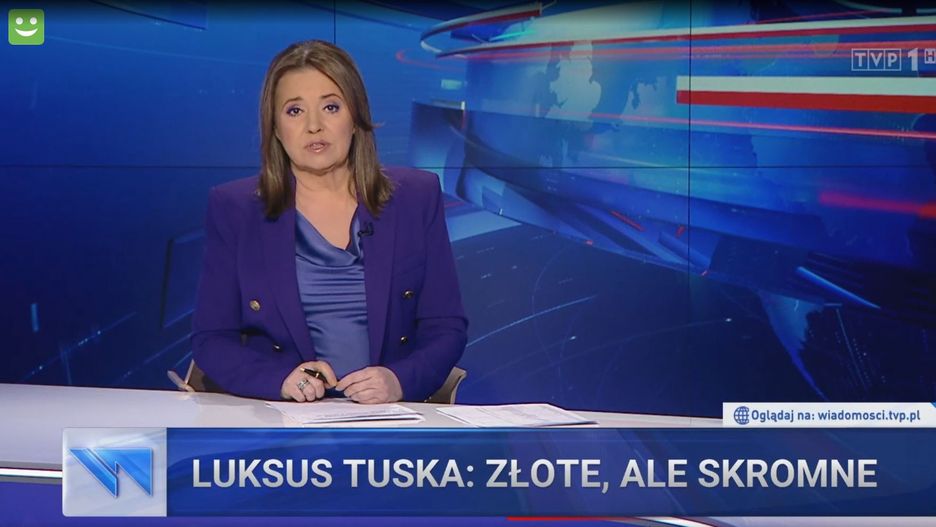 Donald Tusk po raz kolejny bohaterem "Wiadomości" TVP 