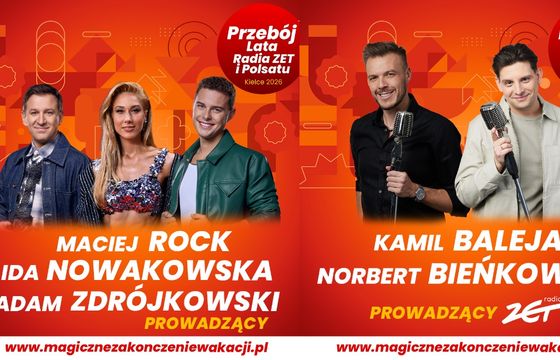 Znamy gospodarzy koncertu "Przebój Lata Radia ZET i Polsatu 2026"