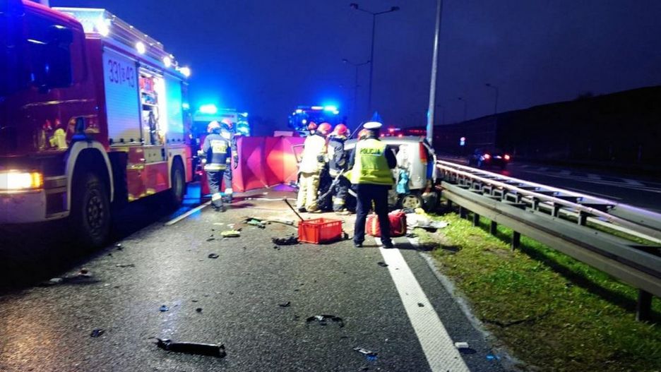 S1. Samochód wjechał pod prąd na ekspresówkę 