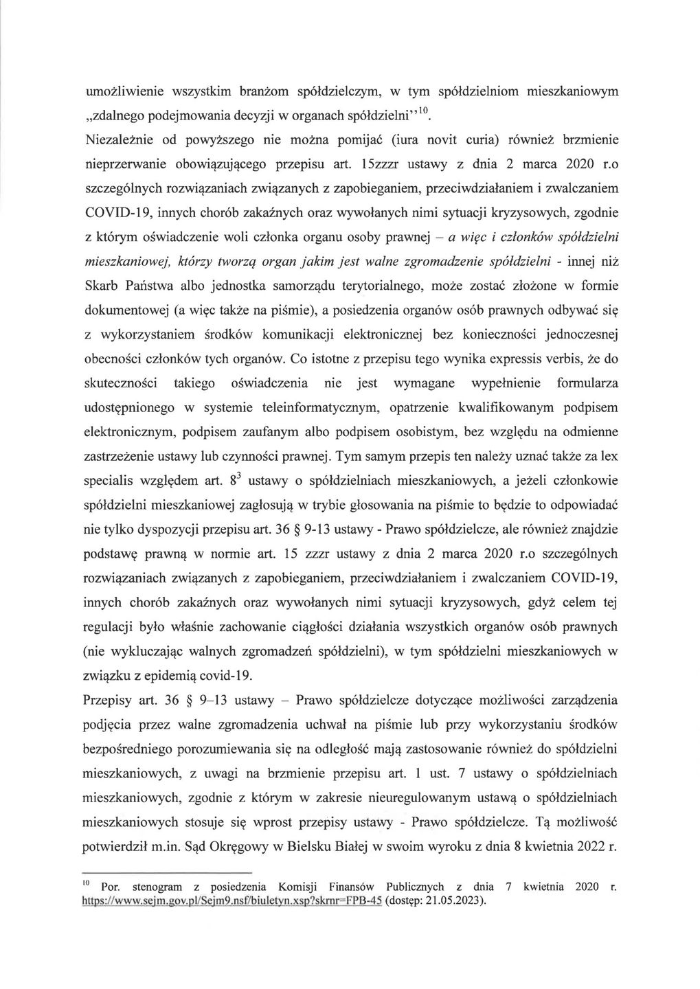 Odpowiedzi Krajowej Rady Spółdzielczej