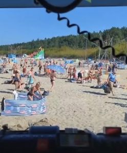 Skandal na plaży w Jantarze. Plażowicze ignorowali strażaków