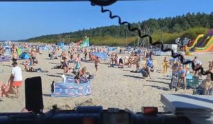 Skandal na plaży w Jantarze. Plażowicze ignorowali strażaków