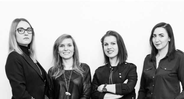 Paulina Hofman, Monika Nowocin, Mika Minkowska i Justyna Borczyńska w Valkea Media