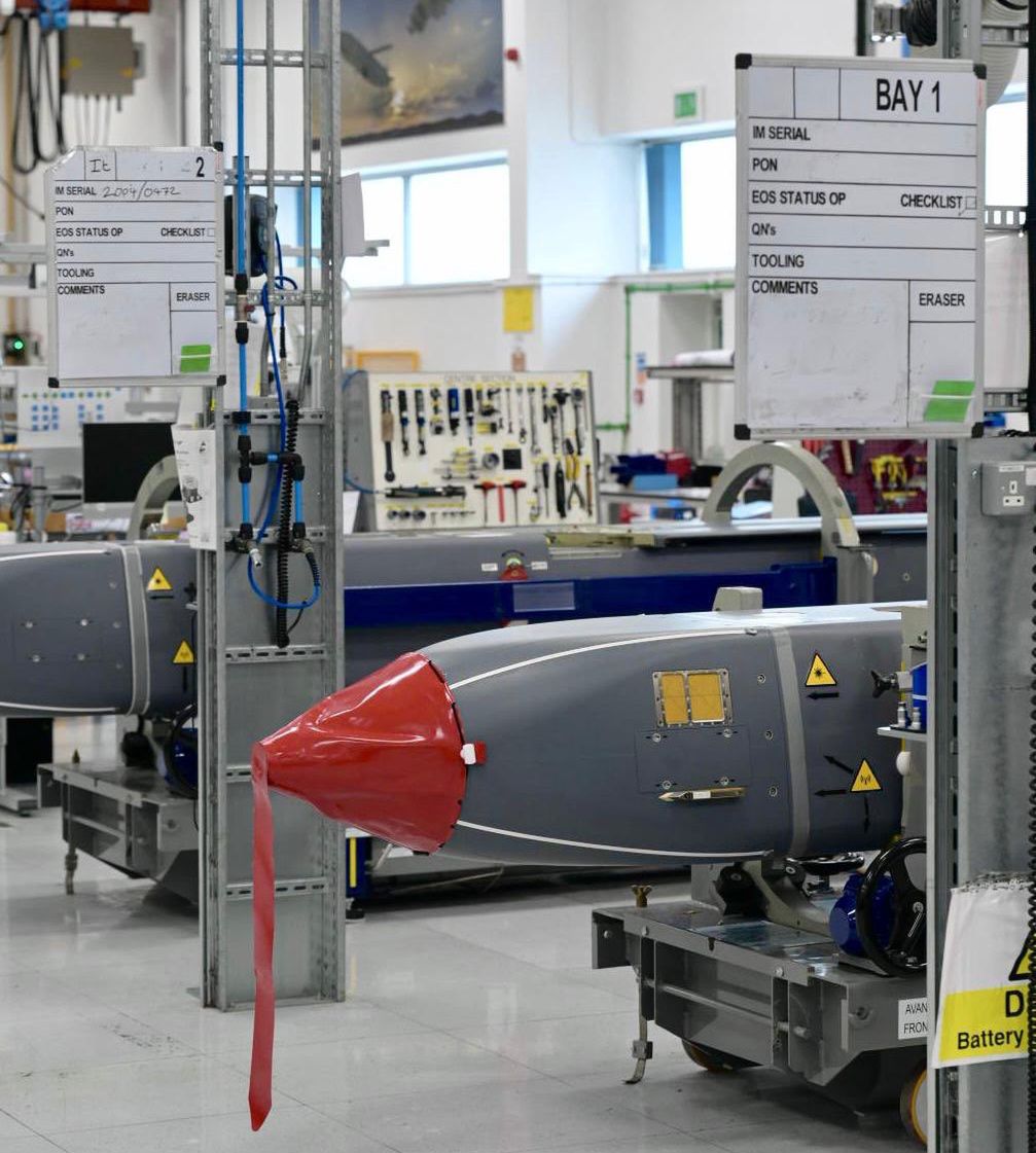 Pociski SCALP / Storm Shadow w kompleksie MBDA w Stevenage.