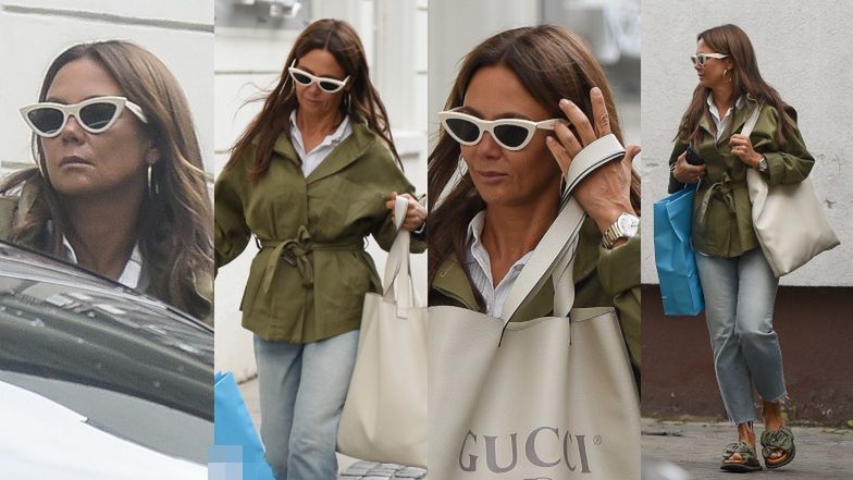 Kinga Rusin szaleje na zakupach ze skórzaną torbą Gucci za 6 tysięcy (ZDJĘCIA)