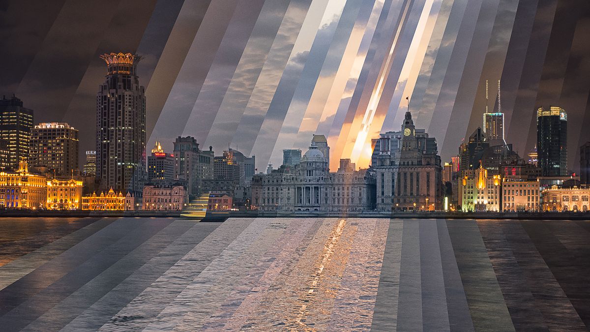 Fotografie miejskich krajobrazów pocięte w czasie 7