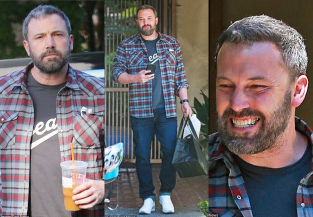 Wyszczerzony Ben Affleck "walczy o siebie" w Los Angeles po przerwanym odwyku (FOTO)