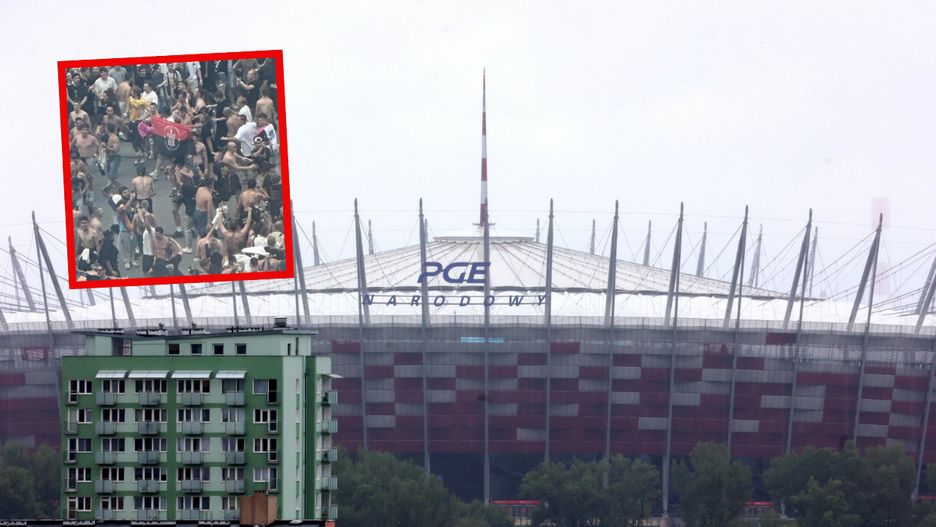   Skandal na Narodowym. Flaga Bandery podczas koncertu