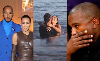 Kim Kardashian i Lewis Hamilton "przyłapani" na UMIZGACH w oceanie. Kanye West zzielenieje z zazdrości? (FOTO)