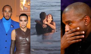 Kim Kardashian i Lewis Hamilton "przyłapani" na UMIZGACH w oceanie. Kanye West zzielenieje z zazdrości? (FOTO)