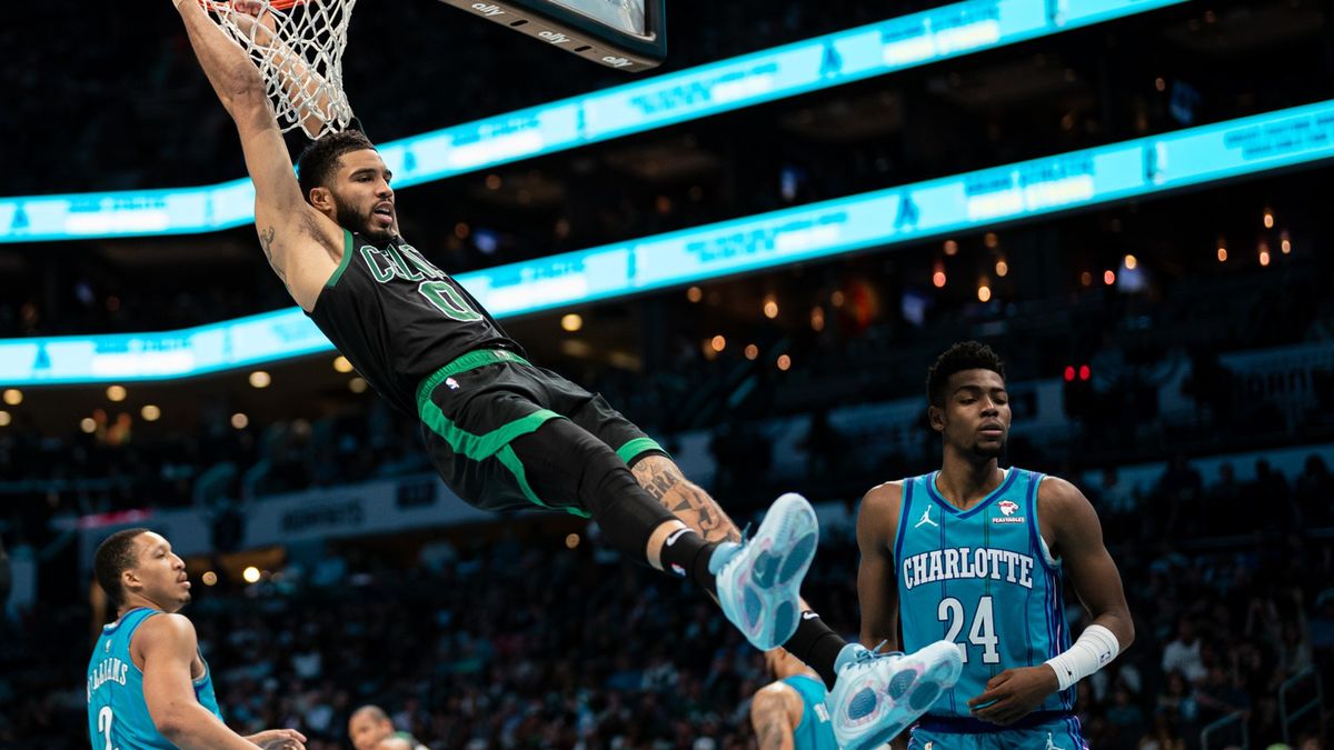 Getty Images / Jacob Kupferman / Na zdjęciu: Jayson Tatum
