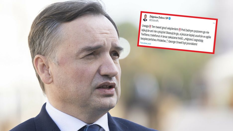 Ziobro grzmi po wyroku PE. "Ten tweet grozi więzieniem"