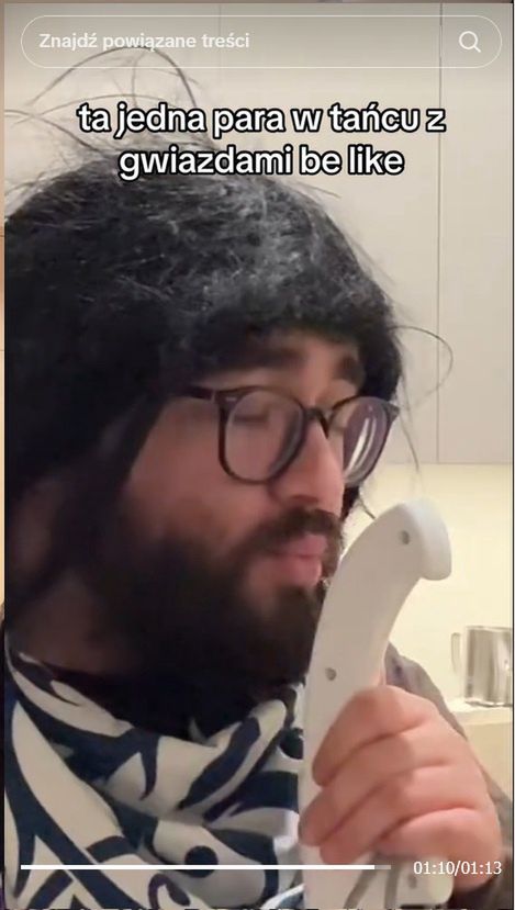 Tiktoker sparodiował Agnieszkę Kaczorowską i Marcina Rogacewicza