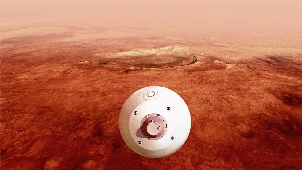 NASA. Transmisja lądowania łazika Perseverance na Marsie [Wideo]