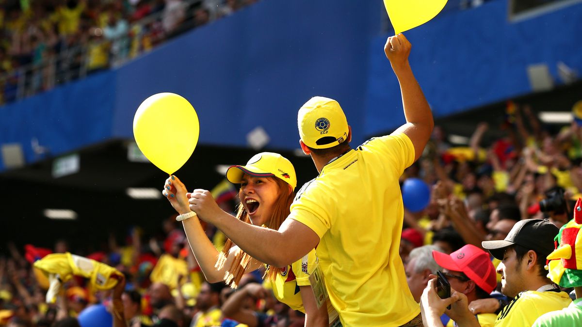 Zdjęcie okładkowe artykułu: Getty Images / Jan Kruger / Na zdjęciu kibice reprezentacji Kolumbii