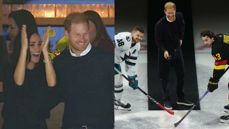 Książę Harry i Meghan Markle spędzili miło czas uczestnicząc w meczu hokeja