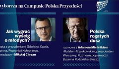 "Gazeta Wyborcza" na Campusie Polska Przyszłości. W debatach Adam Michnik i Mikołaj Chrzan