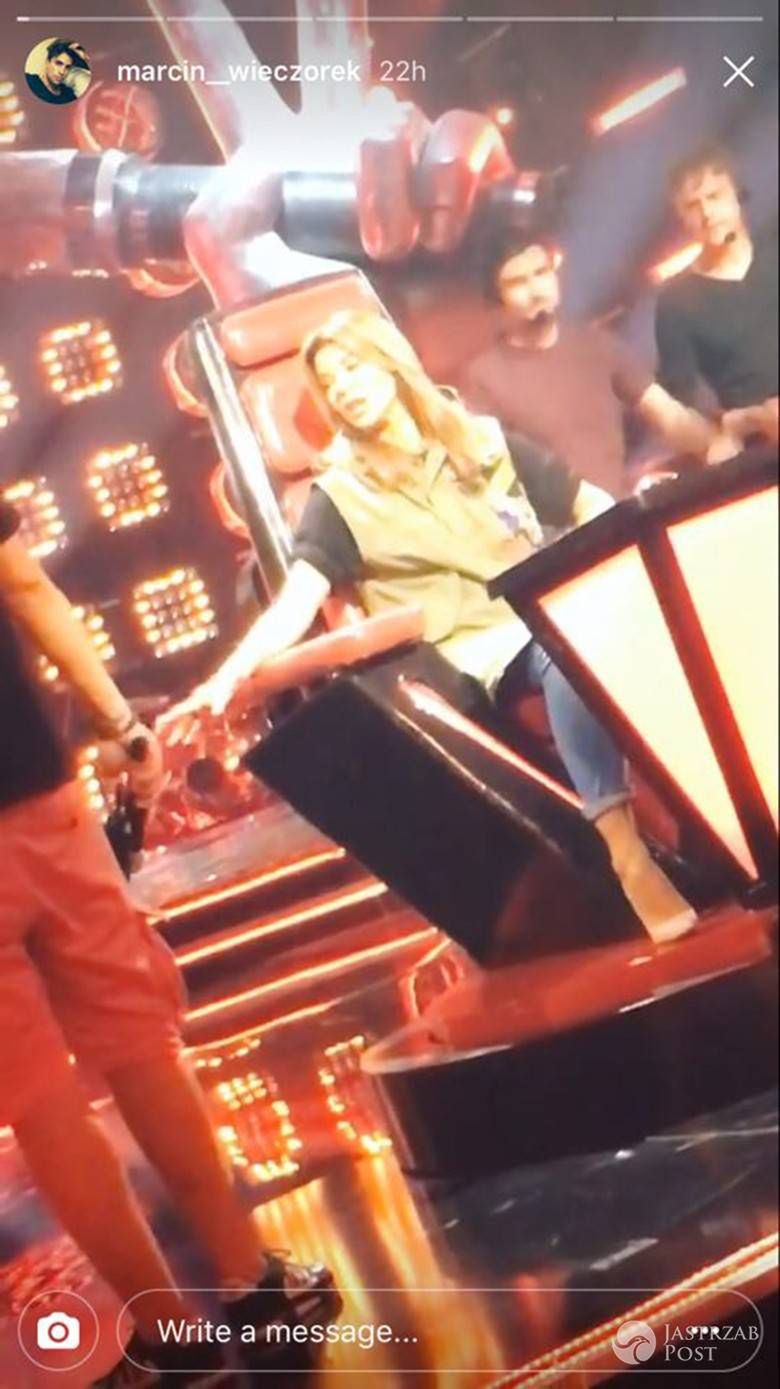 Edyta Górniak bez makijażu na planie The Voice Kids
