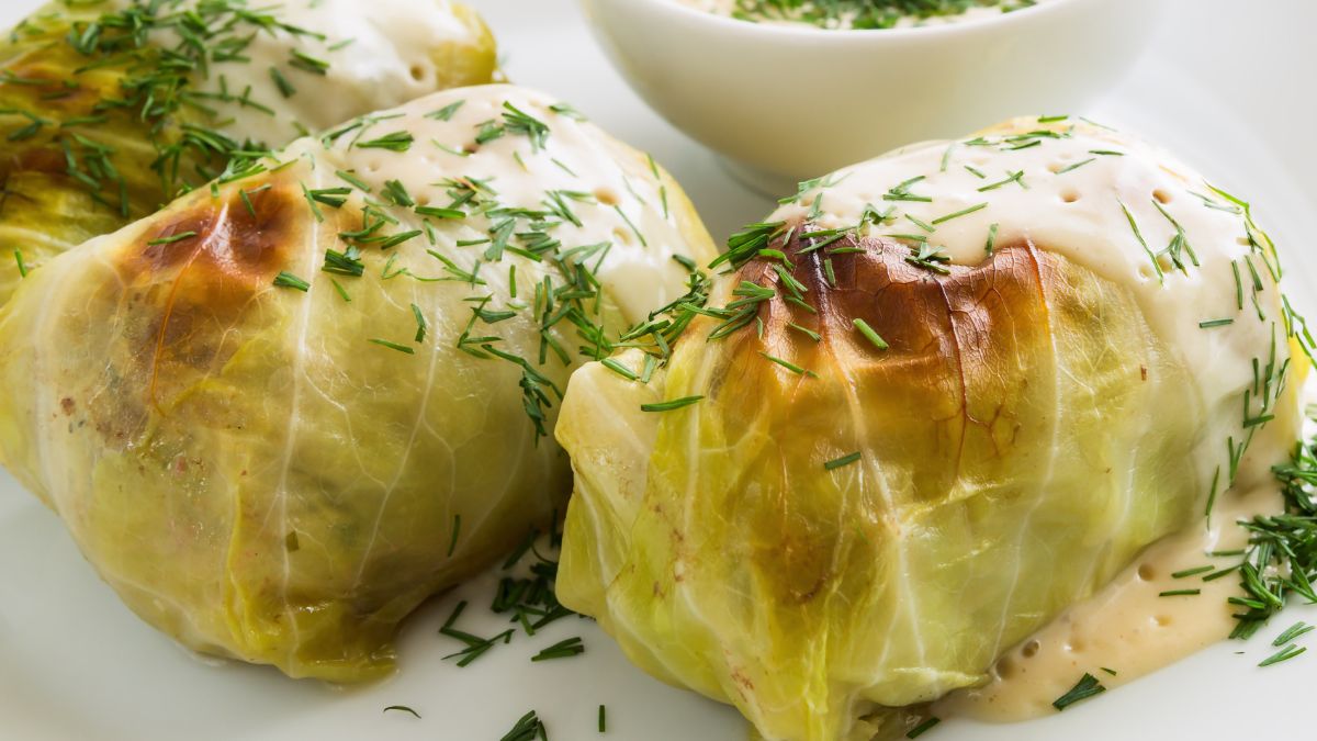 Rybne gołąbki w koperkowym sosie