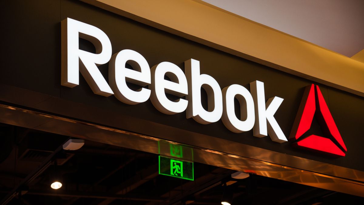SHENZHEN, GUANGDONG, CHINA - 2019/10/06: English footwear and apparel company, Reebok logo seen in Shenzhen. (Photo by Alex Tai/SOPA Images/LightRocket via Getty Images)