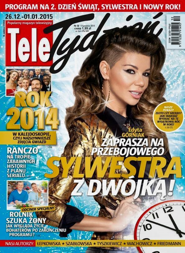 Edyta Górniak na okładce Tele Tygodnia
