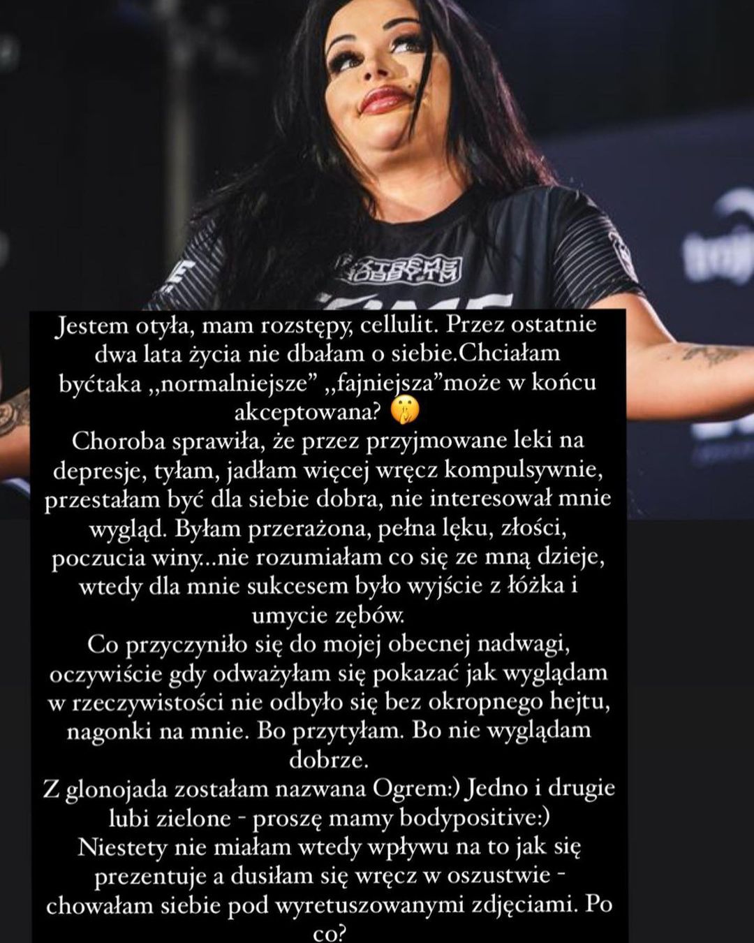 Esmeralda Godlewska na temat swojego ciała
