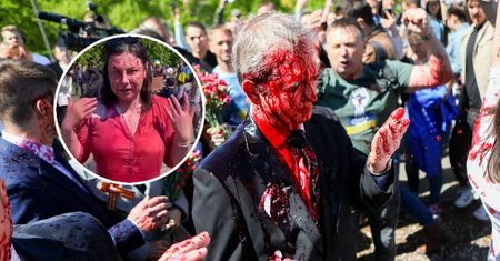 To ona oblała farbą ambasadora Rosji. Dziennikarka się przyznała