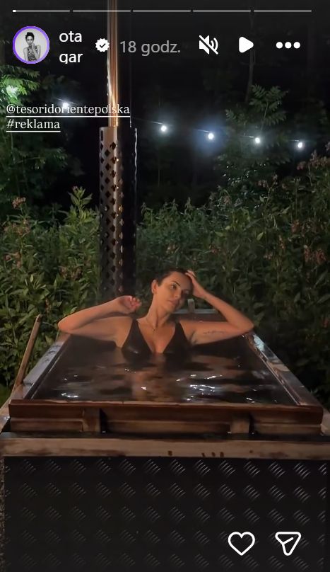 Dorota Gardias w jacuzzi
