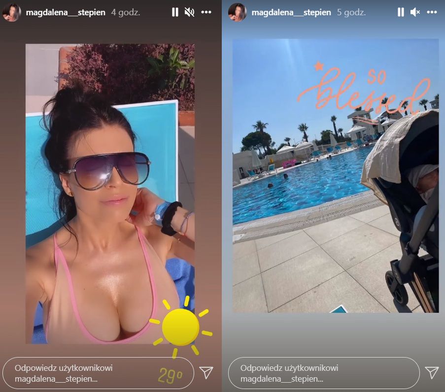 Magdalena Stępień na wakacjach 
