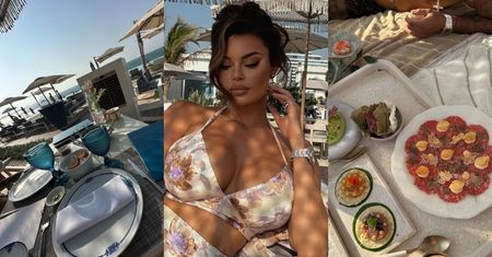 Justyna Gradek CHWALI SIĘ wystawnym życiem w Dubaju: plażowy relaks z ukochanym, wykwintne dania, sesje w bikini (ZDJĘCIA)