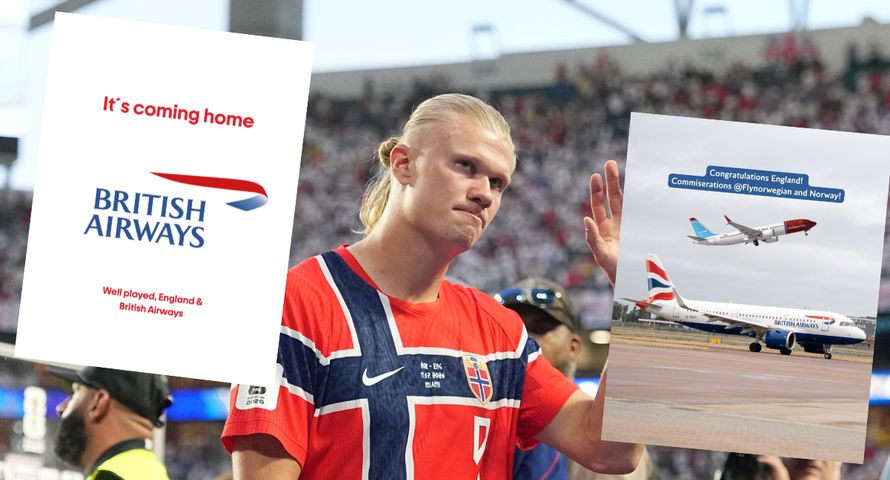 Zakład linii lotniczych hitem internetu. Norwegian po porażce zmieniły logo na British Airways