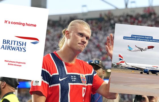 Zakład linii lotniczych hitem internetu. Norwegian po porażce zmieniły logo na British Airways