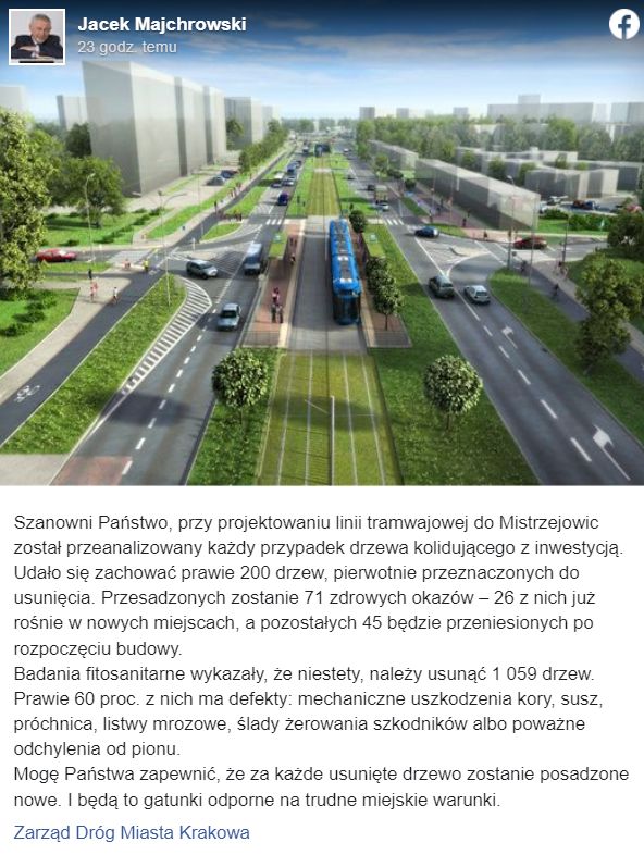 Komentarz Prezydenta Krakowa prof. Jacka Majchrowskiego