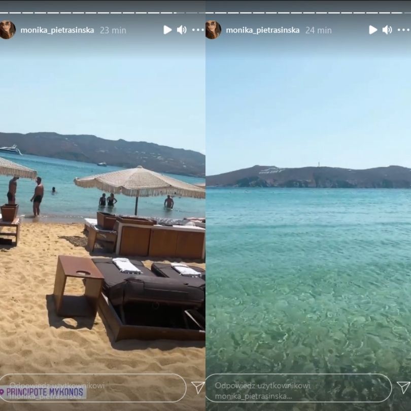Monika Pietrasińska z mężem wypoczywają na Mykonos