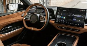 Wnętrze nowoczesnego samochodu