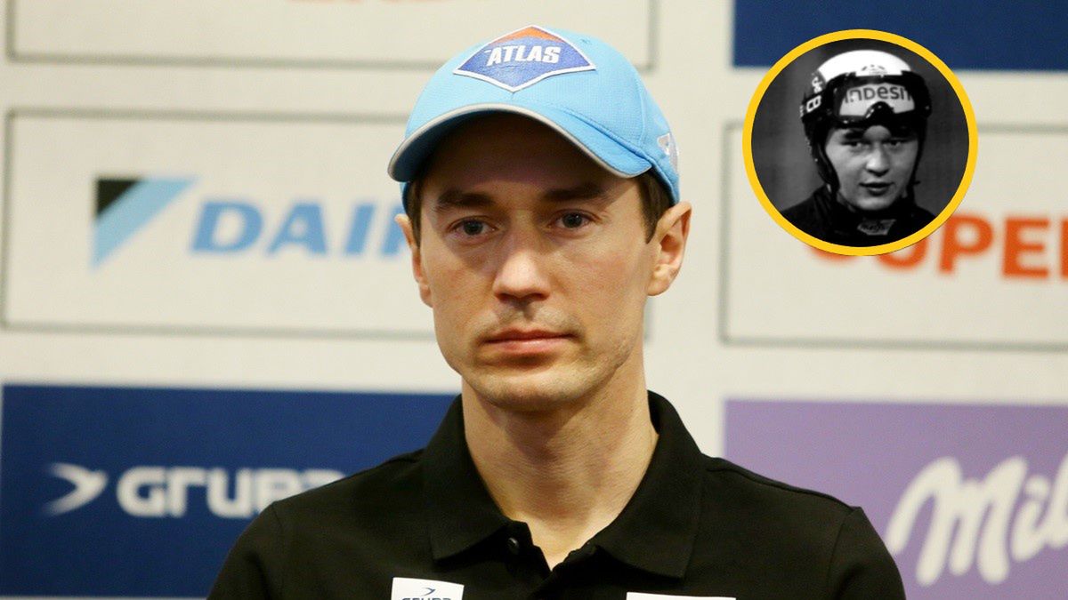 Na zdjęciu: Kamil Stoch, w kółku śp. Mateusz Rutkowski
