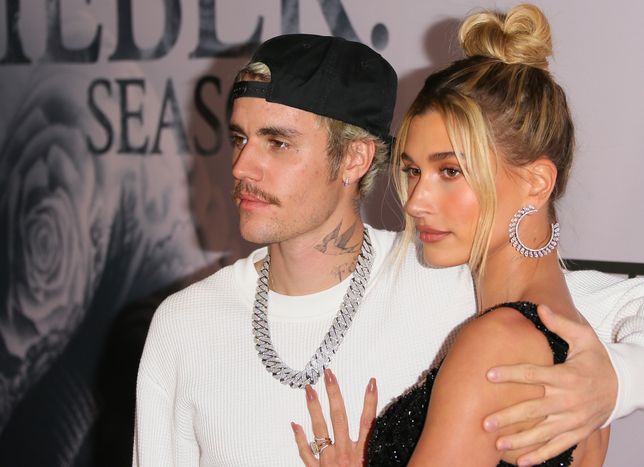 Justin i Hailey Bieber  w styczniu 2020.