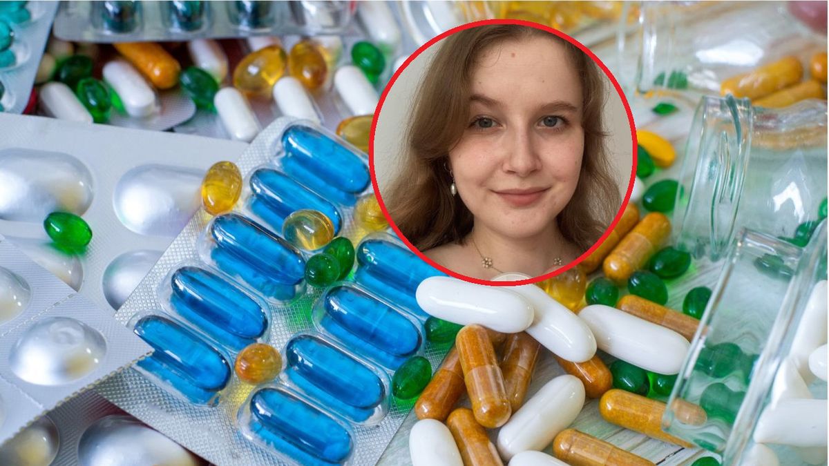 Przechowywanie leków w plastikowym pojemniku