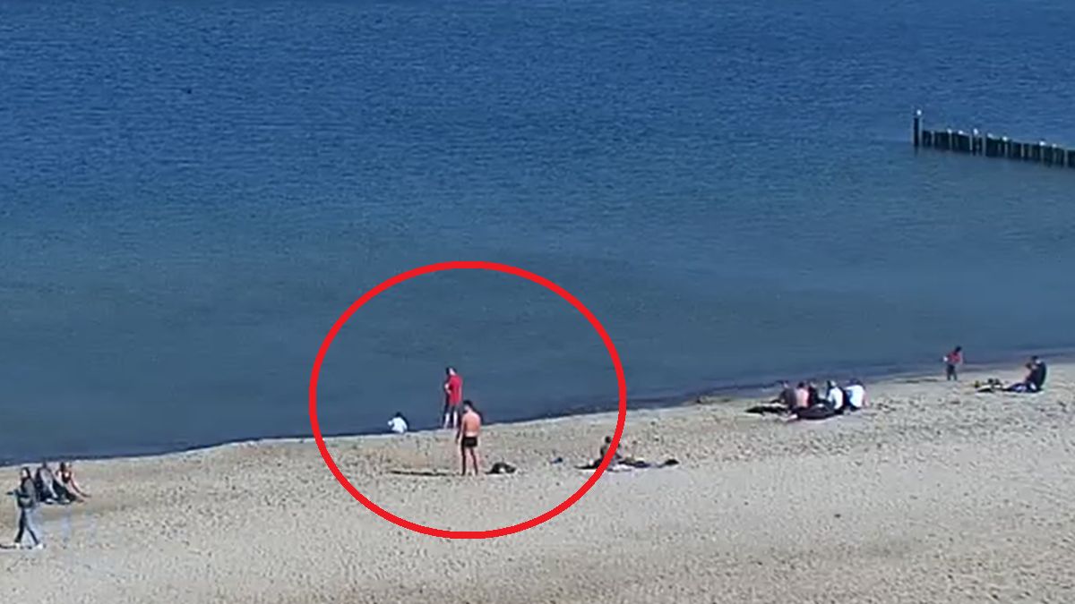 Niektórzy już rozpoczęli kąpiele.