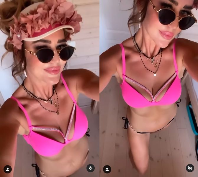 Agnieszka Kotońska w różowym bikini