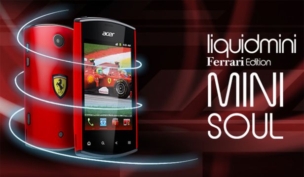 Acer Liquid Mini Ferrari Edition - Maluch w sportowej karoserii