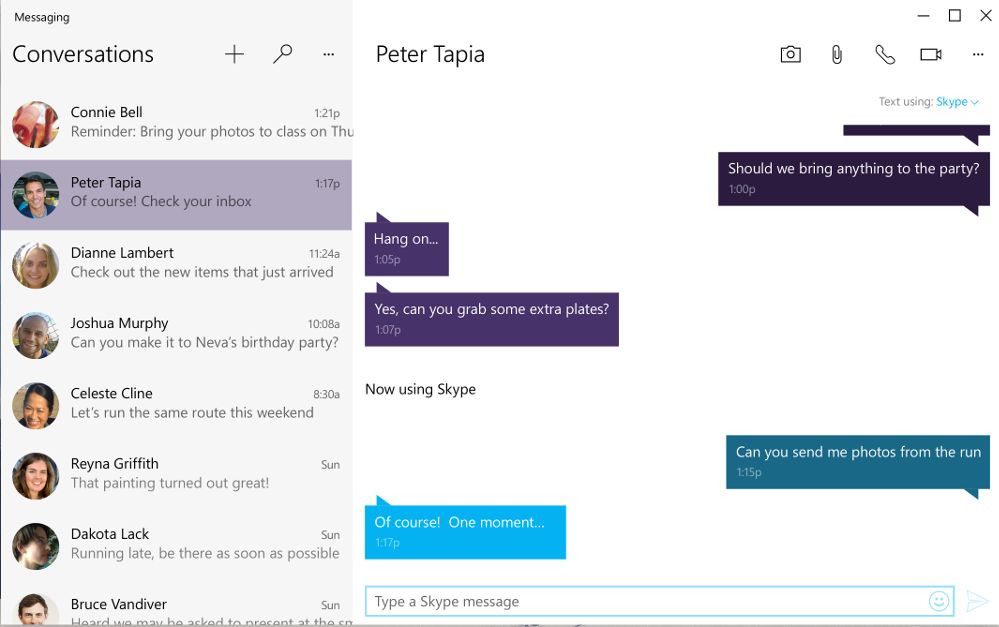 Skype w Windows 10