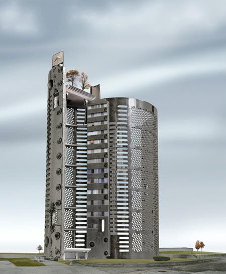 Habitat Machines: architektura przyszłości ze złomu 2