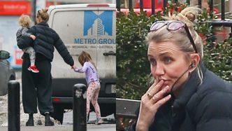 RZADKI WIDOK: Naturalna Cameron Diaz sfotografowana Z DZIEĆMI w Nowym Jorku (ZDJĘCIA)