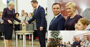 Andrzej i Agata Duda witają harcerzy w Pałacu Prezydenckim (ZDJĘCIA)