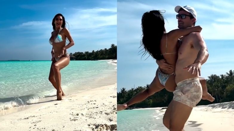 Nicole Scherzinger W BIKINI razem z partnerem WYGŁUPIA SIĘ na pl