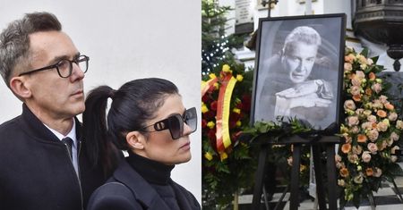 Katarzyna Cichopek i Maciej Kurzajewski żegnają Emiliana Kamińskiego podczas uroczystości pogrzebowych (ZDJĘCIA)