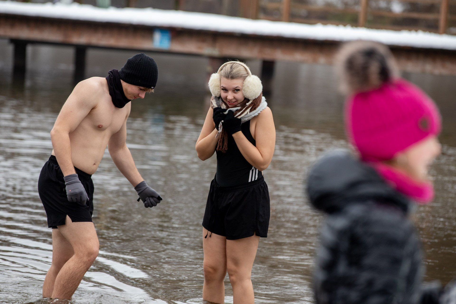 Morsy z Zalesia na niedzielnym morsowaniu